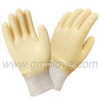 China Latex Dipped Work Gloves, Crinkle Grip factory