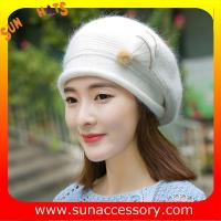 China QF17002  Sun Accessory customized fashion knitted beanie hats for ladies  ,Hats in stock MOQ only 3 pcs factory