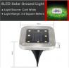 China 8 LEDs Rgb Recessed Ground Light Wireless Type Solar Powered For Lawn Pathway factory