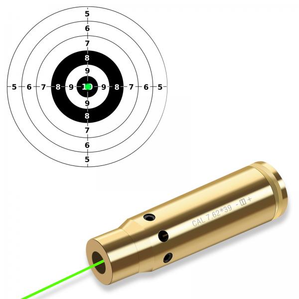 Quality Rifle Bullet 7.62x39 Laser Bore Sight Green 520nm Wavelength for sale