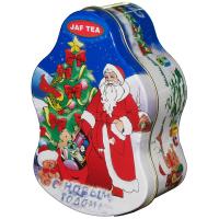 china Santa Claus Metal Tin Container For Christmas Holidays , Custom Box