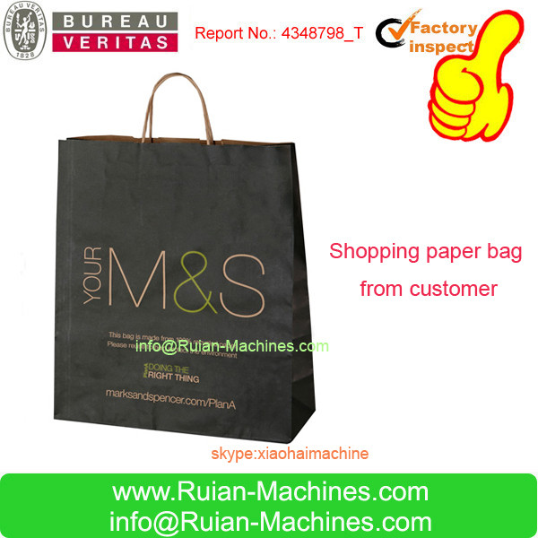 China paper carry bag machine factory