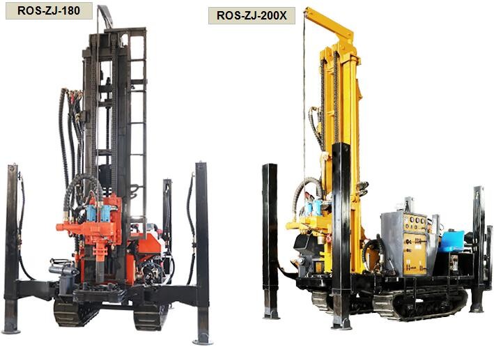 China Multifunctional Rotary Water Well Drilling Rig Machine With Crawler Pneumatic factory
