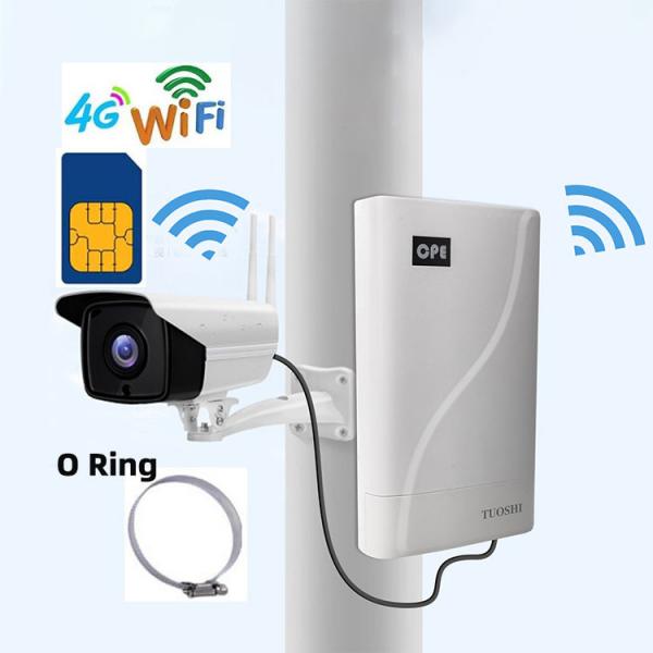 Quality 300mbps CAT4 POE Power Wifi Wireless Outdoor CPE SimCard 4G LTE Router For Camera Monitoring for sale