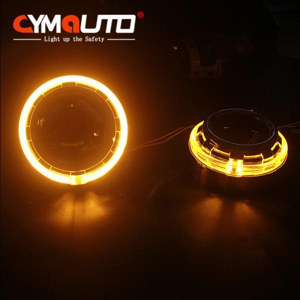 Quality Car LED HID Projector Shrouds C6 Dual Colors Headlamp Retrofit for sale