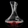 China Finely Polished Glass Wine Decanter With Finger Hole Finger Hold Punt factory
