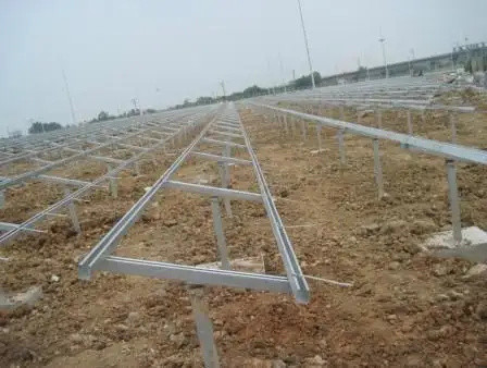 Quality Customized Free Standing Solar Panel Frames Screw / Concrete Installation for sale
