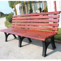 China Eco Friendly Outdoor Wooden Bench , Rustic Garden Benches With Sandblast Zinc Spraying for sale