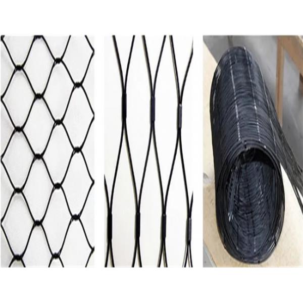 Quality Ferruled Type Stainless Steel Rope Mesh For Safety , Wire Rope Netting for sale