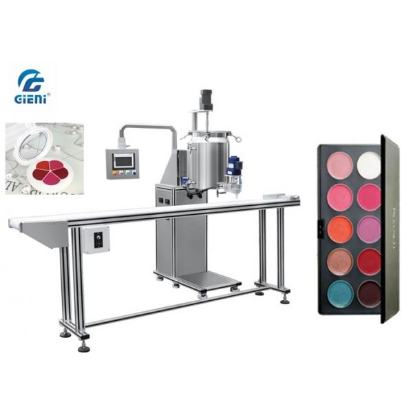 Quality Pan Type Lipstick Filling Machine With Conveyor , No Pan No Filling , 40-60pcs/Min Capacity for sale