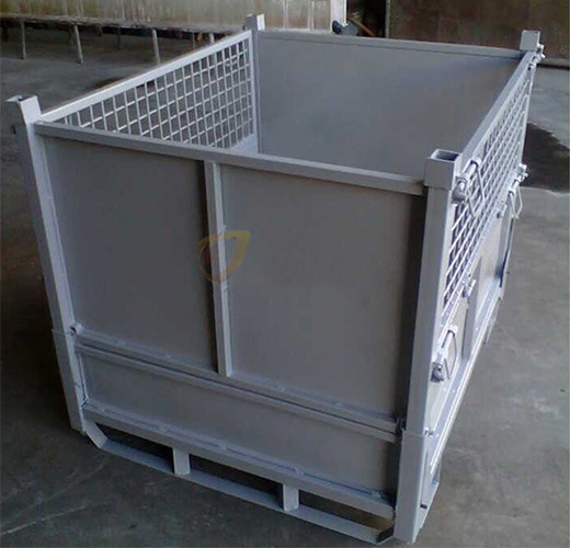 Quality Powdercoating storage Mesh Collapsible Pallet Cage Stillage Heavy Duty for sale