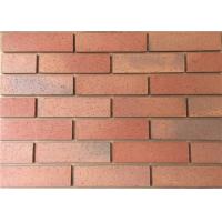 Quality Split Tiles Exterior Thin Brick Red Effect Cladding Easy Construction for sale