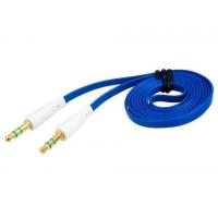 China 1.0 m 3.5 mm Port Audio Flat Extension Cable (Blue) factory