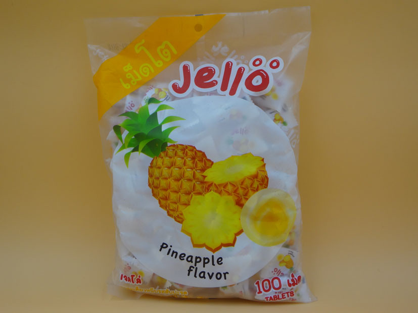 China Pineapple Flavor Original Fresh Soft Milk Candy With Fruit Jelly Red Color factory
