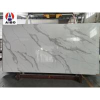 China New Arrival Calacatta White Artificial Crystal Extra White Marble Stone Quartz Slabs Porcelain Artificial Quartz Stone factory