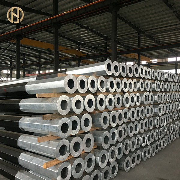 Quality Customized Color Electrical Power Pole 12m 500daN Hot Dip Galvanized Surface for sale