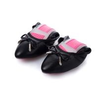 China high quality black kidskin shoes fashion soft sole shoes designer women shoes pointed shoes foldable flat shoes BS-13 factory