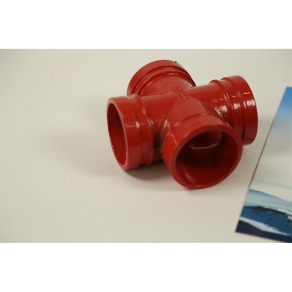 Quality Connection Threaded 4 Way Cross Pipe Fitting Polished Surface for sale