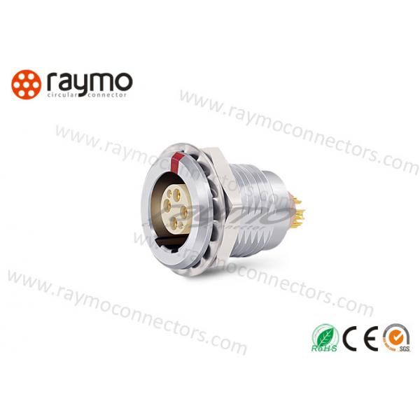 Quality CE ROHS Certified Circular Push Pull Connectors , Electrical Power Connector 2 3 4 Pins for sale