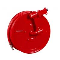 China 15m Length Spray Distance Fire Hose Reel Large Capacity Red Fire Hose Retraction Unit factory
