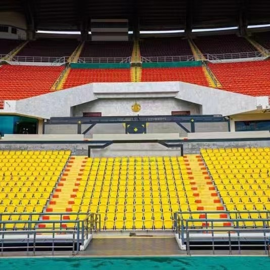 Quality Fixed Plastic Stadium Seating With Floor Mounted Wall Mounted Type for sale