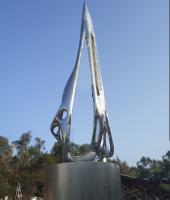 China Customized Size Large Outdoor Sculpture / Mirror Stainless Steel Abstract Sculpture factory