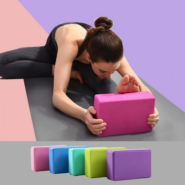 Quality Customized Yoga Exercise Blocks EVA Foam Yoga Blocks Stretching Aid Gym Pilates for sale