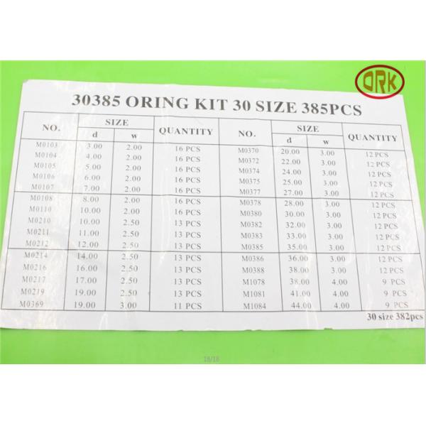 Quality Heat Resistant Nitrile Rubber O Ring Kits As568 Standard KITS-SEAL-0006 for sale