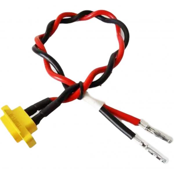 Quality Custom Rechargeable Battery Wire Harness Black With Shielded Battery Adapter for sale