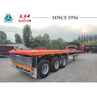 China 3 - Axle Flatbed Trailer 40 Foot Flatbed Trailer 40ft Container Flat Bed Trailer factory