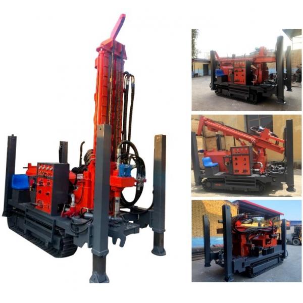 Quality Fully Hydraulic Water Well Drill Rig Compact Structure With Crawler Chassis for sale