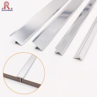 China Brushed Aluminum Tile Trim 7.5mm Height Ceramic Protection T Shape factory