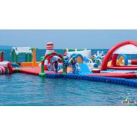 Quality Island Inflatable Water Park , Fantastic amusement parks For Commercial Event for sale