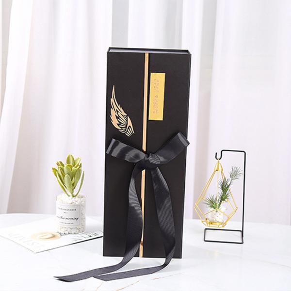 Quality Black Square Cardboard Foldable Luxury Flower Gift Box Flower Packaging Box Paper Flower Box for sale