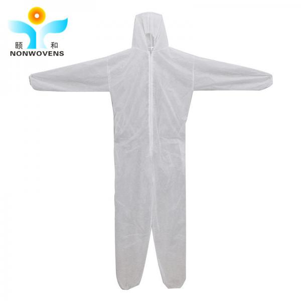 Quality 55gsm SMS Disposable Coveralls With Hood And Boots Disposable Ppe Suits For for sale
