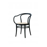 China Rattan Seat Black Beech Wood Ash Wishbone Chair 54cm Width factory