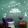 China Santa Claus Snowman Christmas Decorations Wall Stickers Bedroom Home Decoration factory