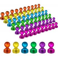 China 60PCS Colorful Strong Magnetic Thumbtacks Whiteboard Magnets For Classroom Teaching factory