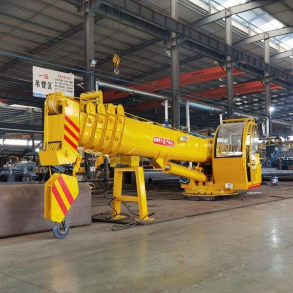 Quality Rotation 360 Degree Marine Hydraulic Crane Telescopic Boom With Safety System for sale