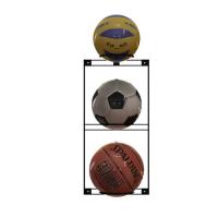 China Wall Mounted Three Hooks Metal Display Racks For Basket Ball Hold for sale