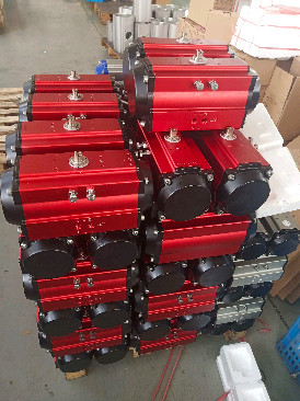 Quality 180 degree rack and pinion pneumatic rotary actuator aluminum for sale