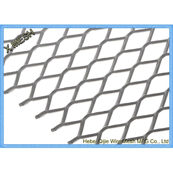 Quality DIN EN ISO 1461 Expanded Metal Mesh , Aluminum Expanded Metal Sheet For Stairs for sale