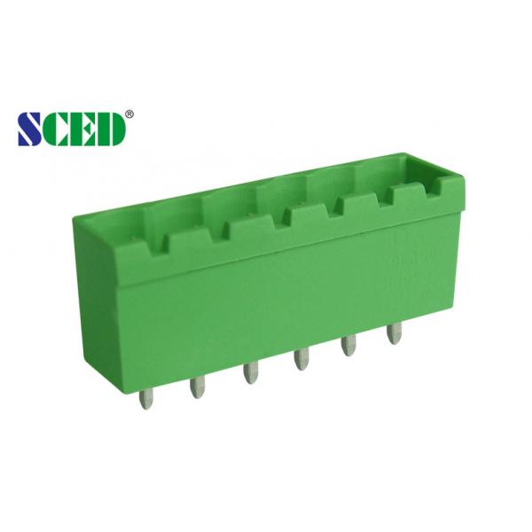 Quality Pitch 5.08mm Plug In Terminal Block 2-24 Poles Green Plastic Male Part for sale