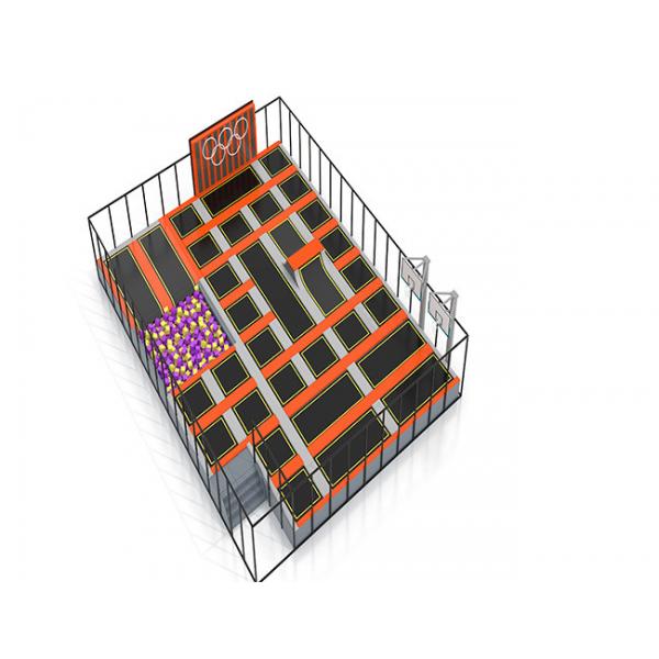 Quality Eco Friendly Indoor Playground Trampoline Park ODM Available for sale