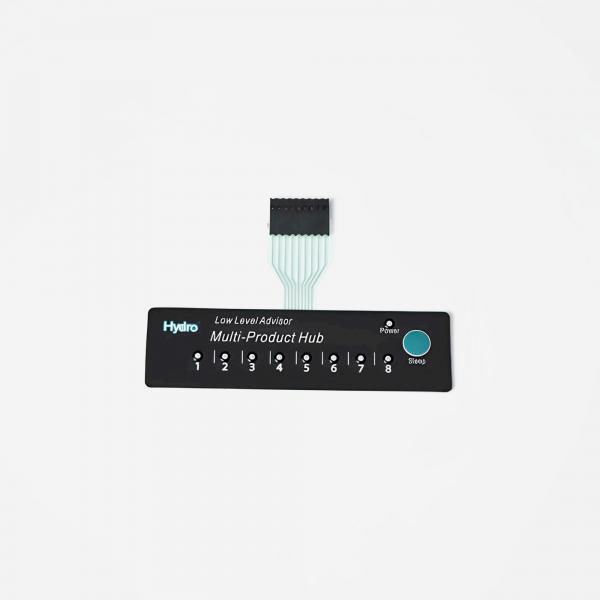 Quality White Blue Backlit Membrane Switches DC 12V With Glossy Matte Surface for sale