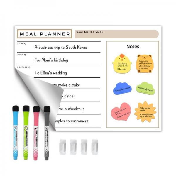 Quality Multifunction Combination Creative Reusable Calendar Planner Sticky Dry Erase Board OEM for sale