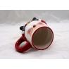 China Fashionable 3D Ceramic Mug Handmade Slip Casting Santa Face Mugs For Drinking factory