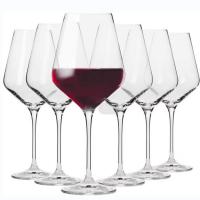 China Custom Hand Blown White Wine Glasses Clear Burgundy Wine Glasses factory