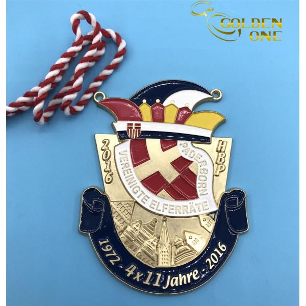 Quality 2D Metal Sports Medal Toronto Carnival Running Gold Medal Shows Medallion for sale