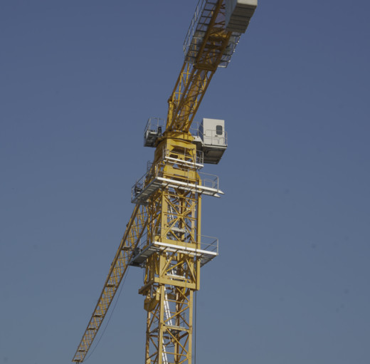 Quality 50m Flat Top Tower Crane Lift Capacity 16 Ton for sale